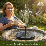 2x1 🌸 Fuente Solar Decorativa Flotante – Sin Electricidad